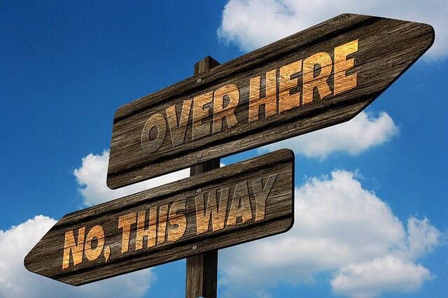 Choosing the right account single or multiple Signposts showing different directions