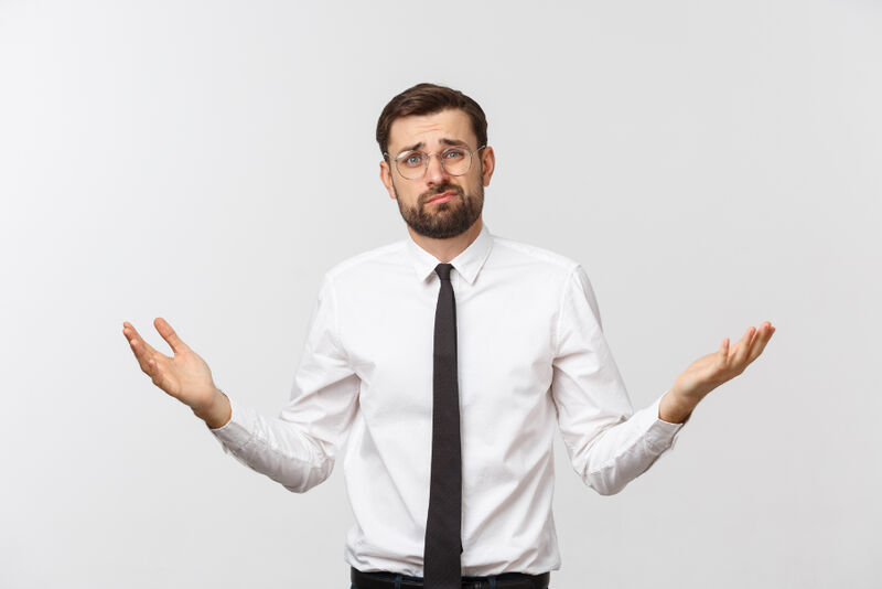 A businessman thinking about a Listserv Businessman gesturing with hands asking what is a Listserv used for