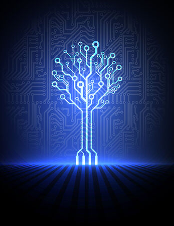 A digital image of a tree